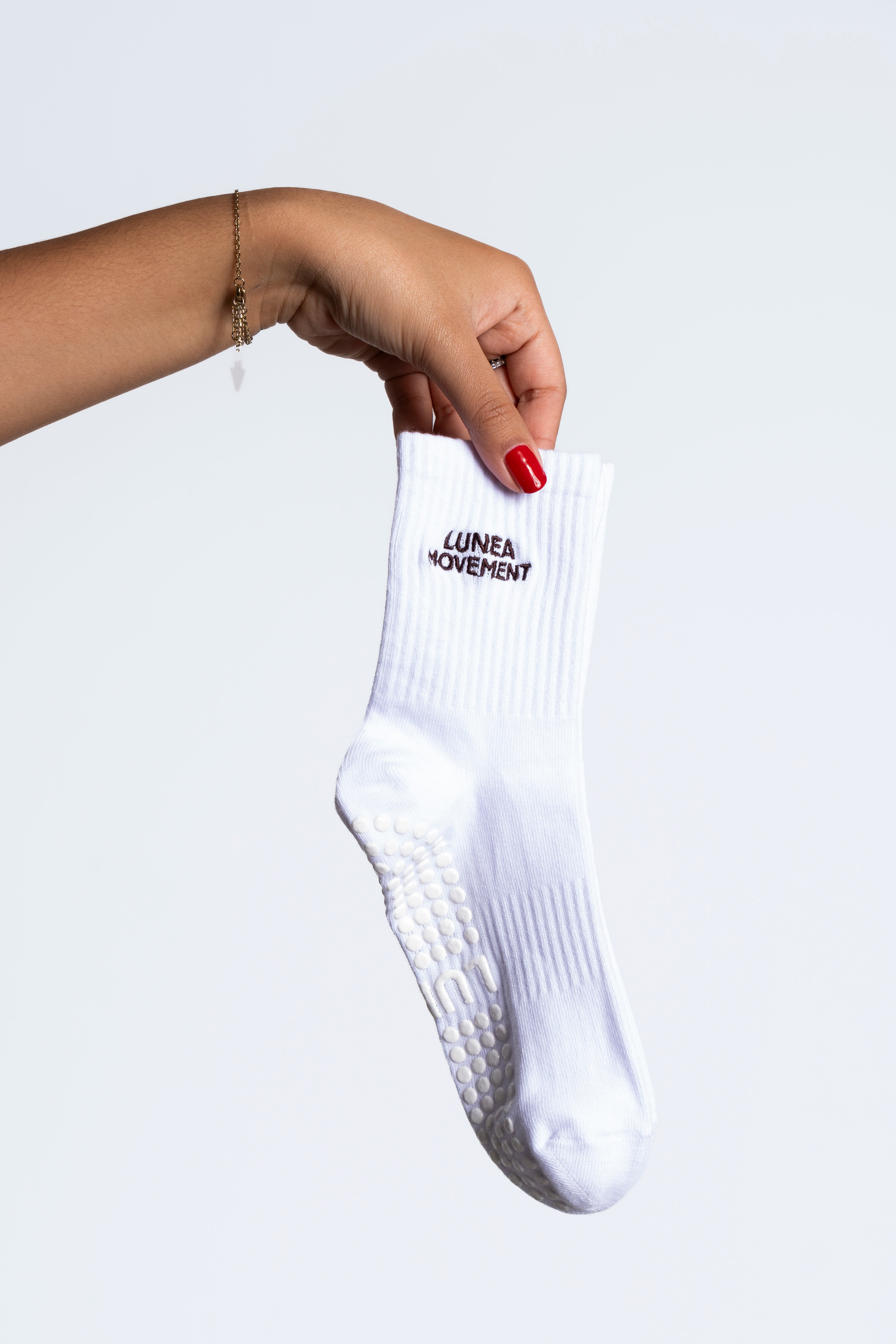 GRIP SOCK - LUNEA MOVEMENT WHITE
