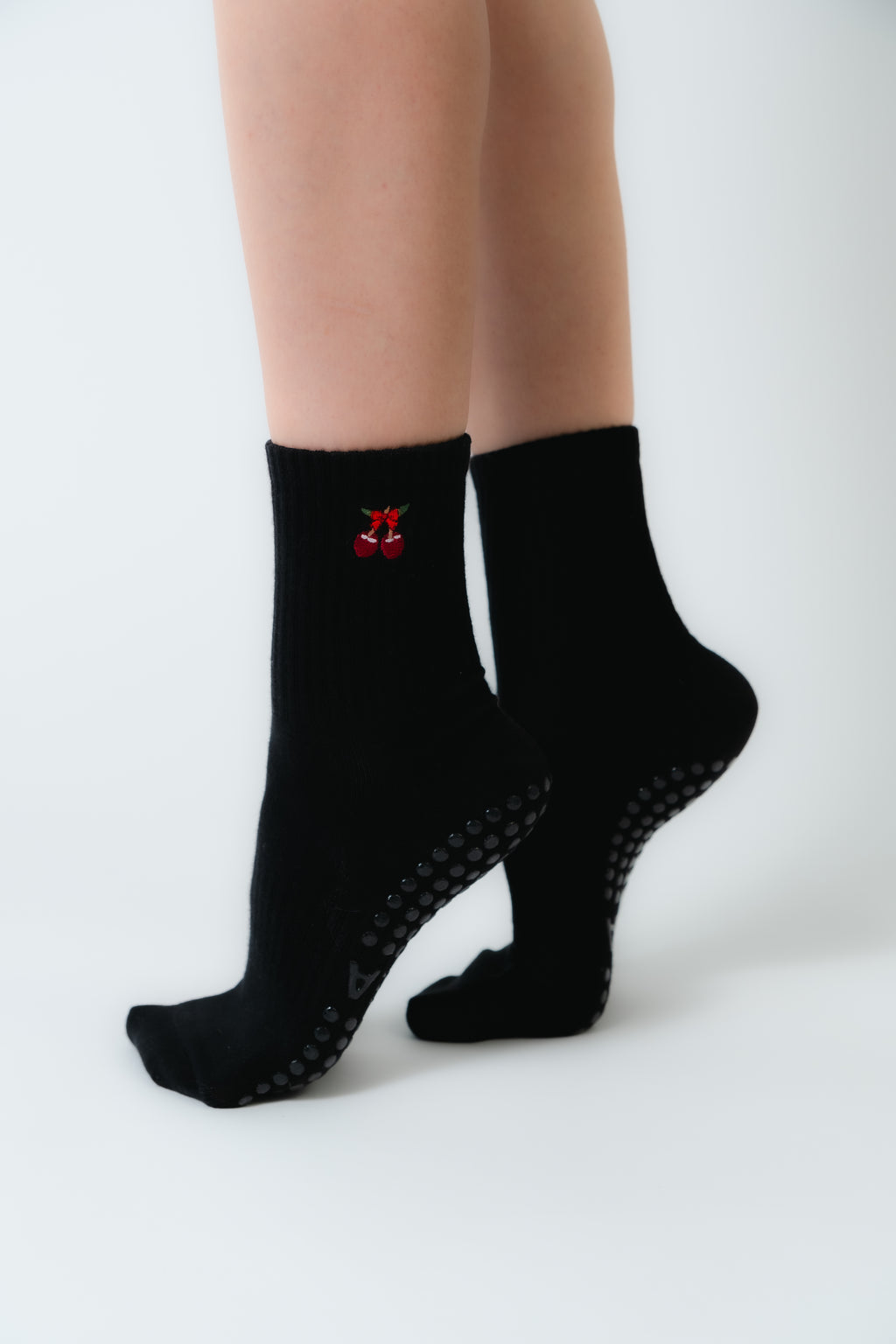GRIP SOCK - NOIR CHERRY