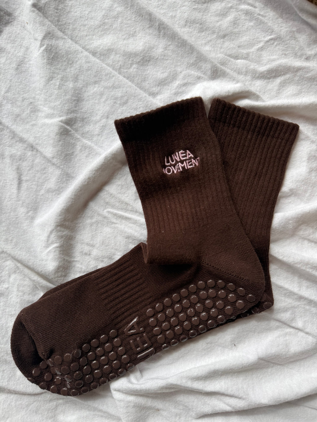 GRIP SOCK - LUNEA MOVEMENT BROWN